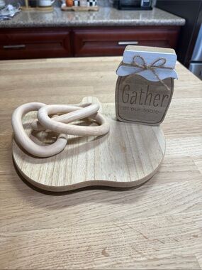 Gather 3 Set Wooden Tabletop Decor - Natural Cream